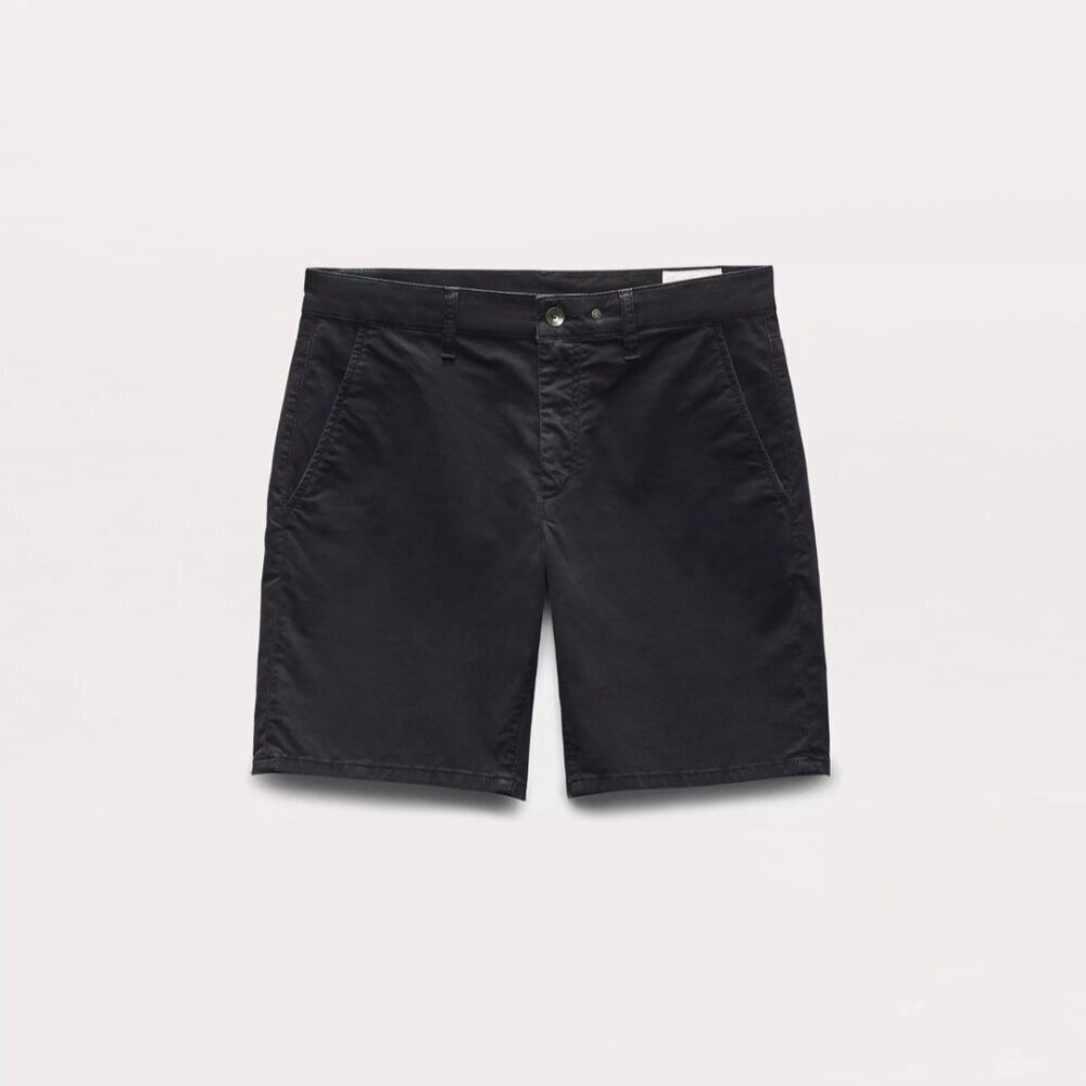 rag & bone Organic Cotton Slim Fit Shorts Charcoal Black Color 'Kent' Size 31 - Picture 3 of 12